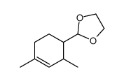 2-(2,4-dimethyl-3-cyclohexen-1-yl)-1,3-dioxolane结构式