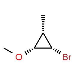 Cyclopropane, 1-bromo-2-methoxy-3-methyl-, (1R,2S,3R)-rel- (9CI)结构式