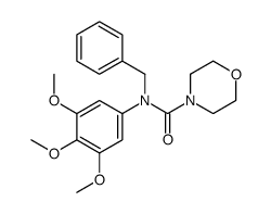 N-benzyl-N-(3,4,5-trimethoxyphenyl)morpholine-4-carboxamide Structure