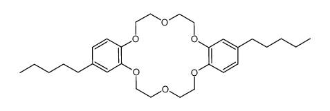 2,13-divaleryldibenzo-18-crown-6 Structure