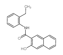 N-(2-乙基苯基)-3-羟基-2-萘甲酰胺结构式