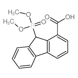 9H-Fluorene-1-carboxylicacid, 9-(dimethoxyphosphinyl)- Structure