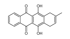 6,11-dihydroxy-8-methyl-7,10-dihydrotetracene-5,12-dione结构式