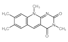 Benzo(g)pyrido(2,3d)pyrimidin-2,4-dione,3,7,8,10-tetramethyl-结构式