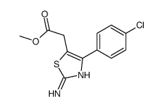 methyl 2-[2-amino-4-(4-chlorophenyl)-1,3-thiazol-5-yl]acetate Structure