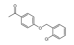 1-[4-[(2-chlorophenyl)methoxy]phenyl]ethanone结构式