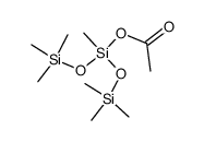 1,1,1,2,3,3,3-HEPTAMETHYLACETOXYTRISILOXANE结构式