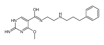 2-Amino-N-(2-(benzylethylamino)ethyl)-4-methoxy-5-pyrimidinecarboxamid e结构式