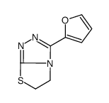3-(furan-2-yl)-5,6-dihydro-[1,3]thiazolo[2,3-c][1,2,4]triazole结构式