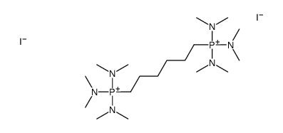 Hexamethylenebis(tris(dimethylamino)phosphonium iodide)结构式