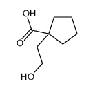 Cyclopentanecarboxylic acid, 1-(2-hydroxyethyl)- (9CI) Structure