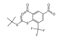 tert-Butyl 2,4-dinitro-6-(trifluoromethyl)phenyl trithiocarbonate Structure