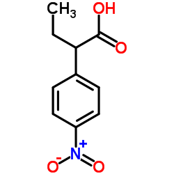 2-(4-Nitrophenyl)butyric acid Structure
