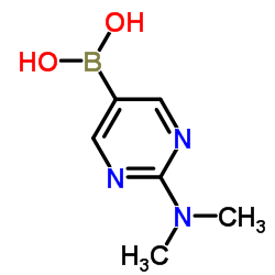 2-二甲基氨基嘧啶-5-硼酸结构式