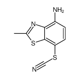 Thiocyanic acid, 4-amino-2-methyl-7-benzothiazolyl ester (7CI,8CI,9CI) Structure