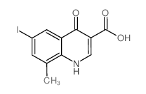 6-碘-8-甲基-4-氧代-1,4-二氢喹啉-3-羧酸结构式