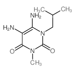 5,6-diamino-3-methyl-1-(2-methylpropyl)pyrimidine-2,4-dione Structure
