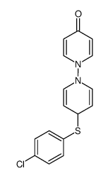 4'-((4-chlorophenyl)thio)-4H,4'H-[1,1'-bipyridin]-4-one结构式