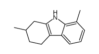 2,8-dimethyl-2,3,4,9-tetrahydro-1H-carbazole结构式
