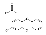 2-(3,5-dichloro-2-phenylsulfanylphenyl)acetic acid Structure