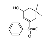 5,5-dimethyl-3-phenylselenonylcyclohex-2-en-1-ol Structure