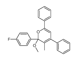 2-(4-fluorophenyl)-2-methoxy-3-methyl-4,6-diphenylpyran结构式
