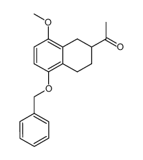 2-acetyl-5-benzyloxy-1,2,3,4-tetrahydro-8-methoxynaphthalene Structure