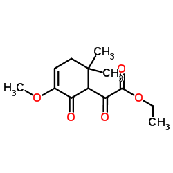 ETHYL 2-(3-METHOXY-6,6-DIMETHYL-2-OXOCYCLOHEX-3-EN-1-YL)-2-OXOACETATE结构式