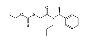 (S)-S-(2-(allyl(1-phenylethyl)amino)-2-oxoethyl)O-ethyl carbonodithioate结构式