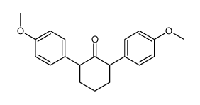 2,6-Bis[p-methoxyphenyl]cyclohexanone结构式