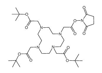 DOTA-tris(tBu)ester NHS ester Structure