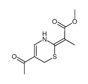 (acetyl-5 dihydro-3,6 2H-thiazine-1,3 ylidene-2)-2 propionate de methyle Structure