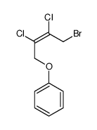(4-bromo-2,3-dichlorobut-2-enoxy)benzene结构式