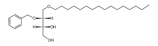 1-O-hexadecyl-2-O-benzyl-D-threitol结构式