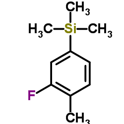 1-(TRIMETHYLSILYL)-3-FLUORO-4-METHYLBENZENE结构式