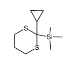 (2-cyclopropyl[1,3]dithian-2-yl)trimethylsilane结构式