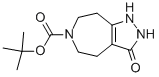 3-氧代叔丁基-2,3,4,5,7,8-六氢吡唑并[3,4-d]氮杂6(1H)-羧酸盐结构式
