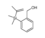 [2-(hydroxymethyl)phenyl]dimethyl(propen-2-yl)silane Structure