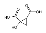 1-hydroxy-cyclopropane-1,2-dicarboxylic acid Structure