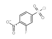 3-FLUORO-4-NITROBENZENE-1-SULFONYL CHLORIDE Structure