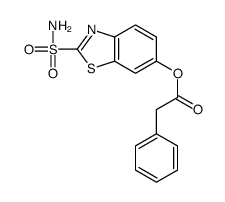 (2-sulfamoyl-1,3-benzothiazol-6-yl) 2-phenylacetate结构式