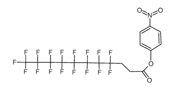 4-nitrophenyl 4,4,5,5,6,6,7,7,8,8,9,9,10,10,11,11,11-heptadecafluoroundecanoate结构式