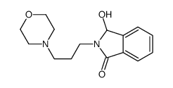 3-hydroxy-2-(3-morpholin-4-ylpropyl)-3H-isoindol-1-one结构式