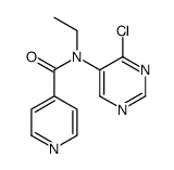 N-(4-chloropyrimidin-5-yl)-N-ethylpyridine-4-carboxamide结构式