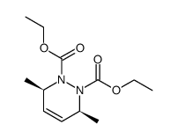 diethyl cis-3,6-dimethyl-1,2,3,6-tetrahydro-1,2-pyridazincarboxylate结构式