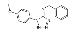 N-benzyl-1-(4-methoxyphenyl)tetrazol-5-amine结构式