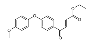 ethyl 4-[4-(4-methoxyphenoxy)phenyl]-4-oxobut-2-enoate Structure