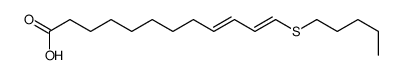 12-pentylsulfanyldodeca-9,11-dienoic acid Structure