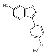 3-(4-甲氧基苯基)-苯并[d]异噁唑-6-醇结构式