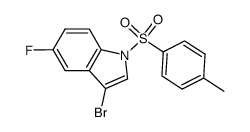 1-(对甲基苯磺酰基)-3-溴-5-氟吲哚图片